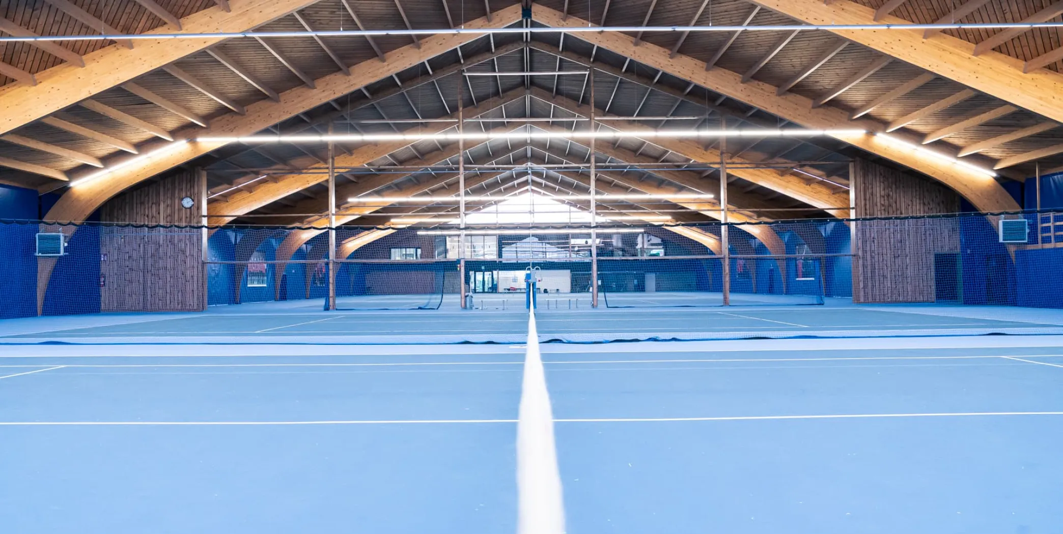 Indoor tennis fields