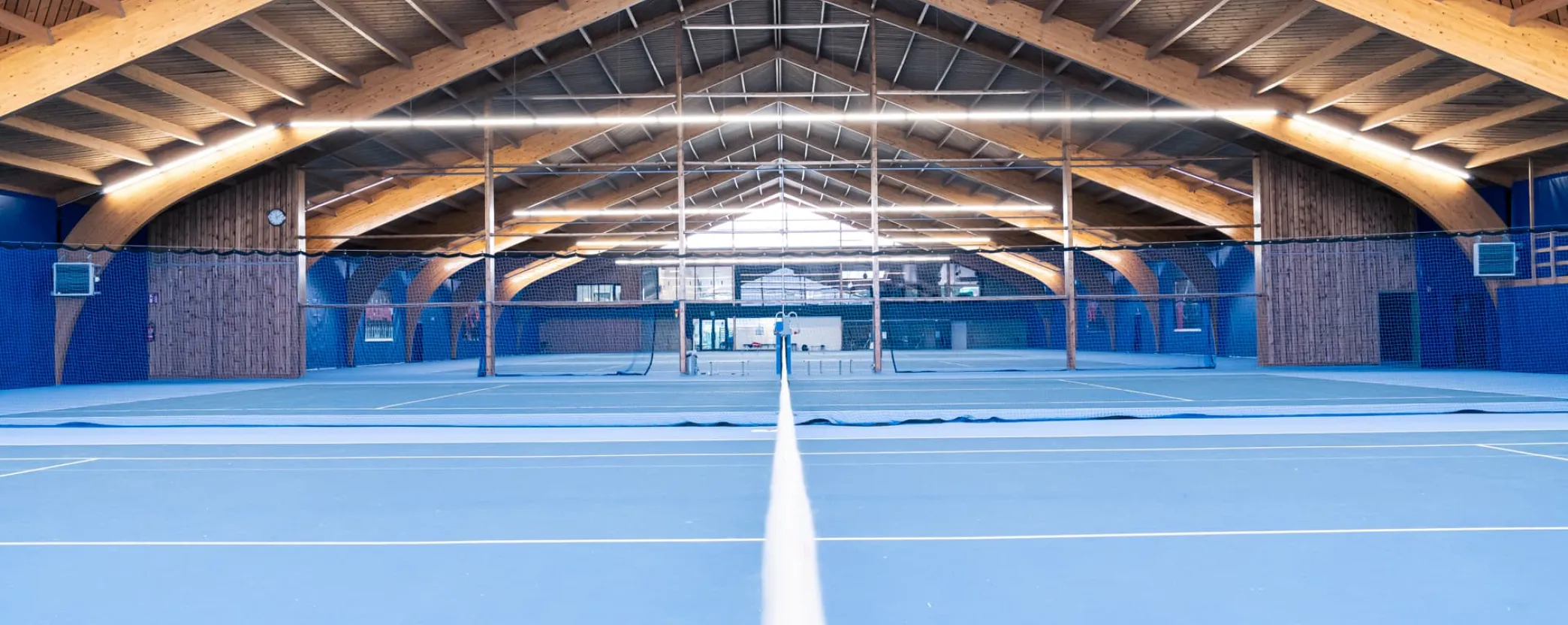 Indoor tennis fields